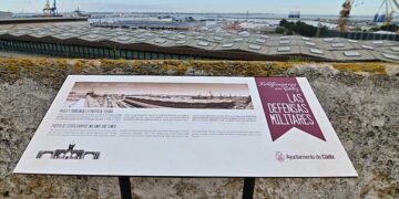 Cartelería en el paseo superior de Puerta de Tierra / FOTO: Eulogio García