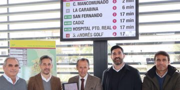 Estrenando el sistema en la estación de autobuses / FOTO: Ayto.
