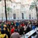 La plaza de la Catedral tomada un carnaval más por el botellón / FOTO: Eulogio García