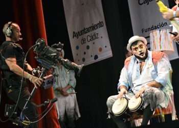 Una de las cámaras en pleno escenario / FOTO: DBC