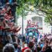 Ambiente en la plaza Mina durante el lunes de coros / FOTO: Eulogio García