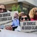 Concentrados en solidaridad con Vergara / FOTO: Eulogio García