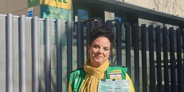 Inma vende cupones desde hace ocho años / FOTO: ONCE