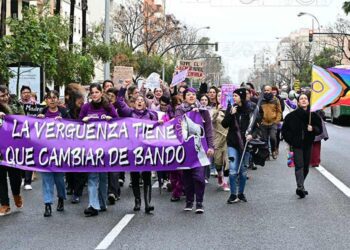 Cabecera de la marcha / FOTO: Eulogio García