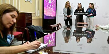 Anticipando las actividades vinculadas con el 8-M / FOTO: Eulogio García