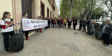Un momento de la concentración / FOTO: Apdha