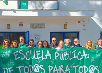 Concentrados en el IES Botánico / FOTO: PSOE