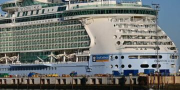 El Freedom of the Seas pasaba por Cádiz en enero / FOTO: Eulogio García