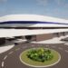 Exterior del futuro estadio, en la maqueta virtual