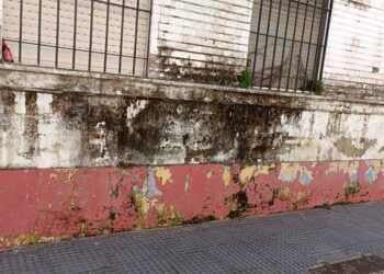 Detalle de la fachada de este edificio municipal / FOTO: IU