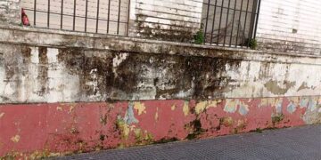 Detalle de la fachada de este edificio municipal / FOTO: IU