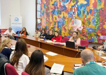 Gandullo presidiendo la Mesa de Turismo y Comercio / FOTO: Ayto.