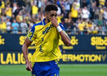 Chris celebrando su décimo gol de la temporada / FOTO: Eulogio García