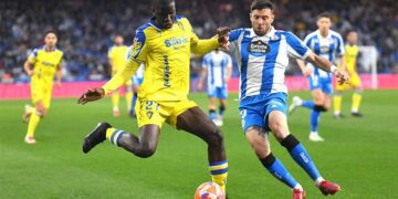 Diakité, de lo poco salvable / FOTO: Cádiz CF