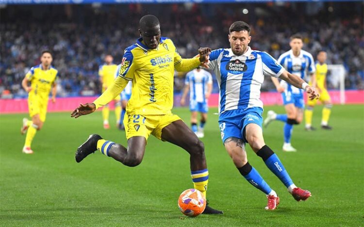 Diakité, de lo poco salvable / FOTO: Cádiz CF