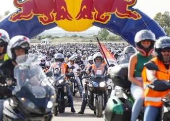 No faltó la caravana motera previa / FOTO: Circuito de Jerez