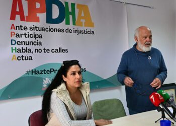 Rafael Lara de la Apdha junto a Tamara / FOTO: Eulogio García