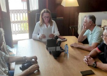 Una pasada reunión en el despacho de Alcaldía / FOTO: Ayto.