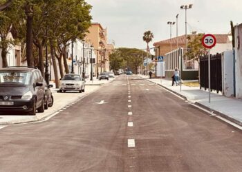 Tramo de avenida recién reasfaltada / FOTO: Ayto.