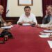 Un momento de la reunión interna presidida por el alcalde / FOTO: Ayto.