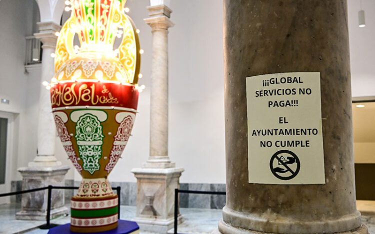 Uno de los carteles en la Casa del Carnaval / FOTO: Eulogio García