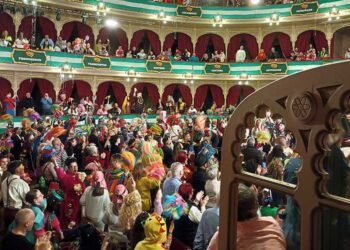 Ambiente de la final del Falla de 2025, en pleno 28-F / FOTO: DBC