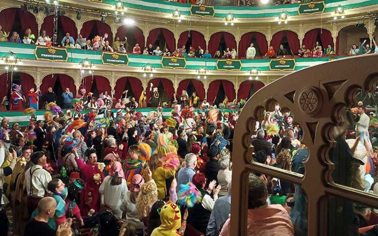 Ambiente de la final del Falla de 2025, en pleno 28-F / FOTO: DBC