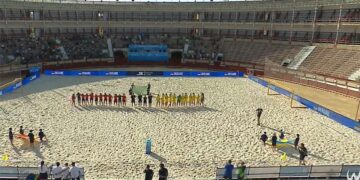 Los prolegómenos del Ucrania-España femenino / FOTO: RFEF (Youtube)