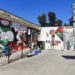 Un momento de la elaboración del mural / FOTO: Puerto Real con Palestina