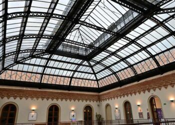 Detalle de la montera del Palacio de Congresos / FOTO: Eulogio García