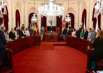 Cada pleno suele iniciarse con un minuto de silencio por las víctimas de violencia de género / FOTO: Eulogio García