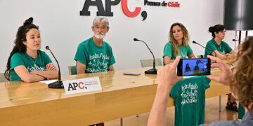 Presentando la manifestación del 31 de mayo / FOTO: Eulogio García