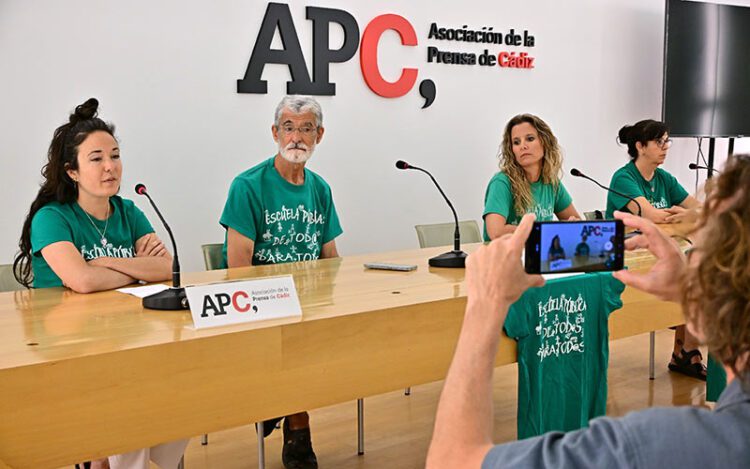 Presentando la manifestación del 31 de mayo / FOTO: Eulogio García
