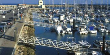 Detalle de los pantalanes del puerto roteño / FOTO: APPA