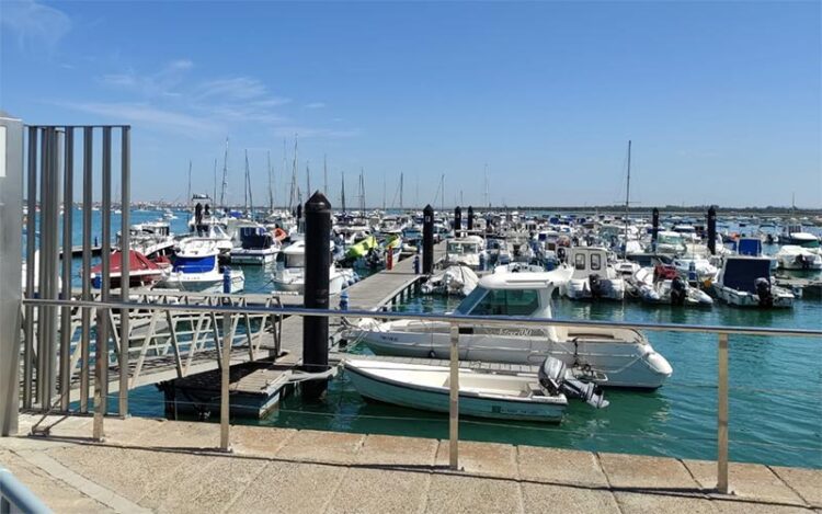 Vistazo al puerto de Sancti Petri / FOTO: Junta