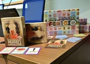 Los dos juegos de mesa en su presentación pública / FOTO: Eulogio García