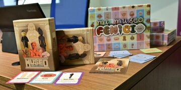 Los dos juegos de mesa en su presentación pública / FOTO: Eulogio García