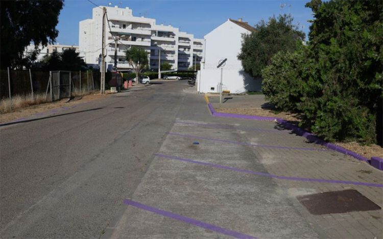 La bolsa de Carlos Cano ya delimitada como morada / FOTO: Ayto.