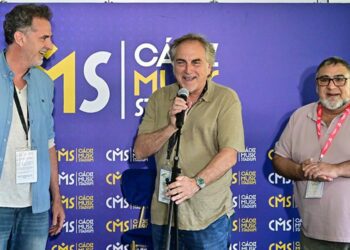 El chirigotero en la presentación del Cádiz Music Stadium / FOTO: Eulogio García