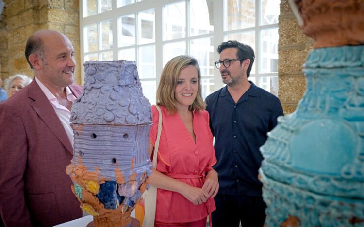 Representantes institucionales de visita inaugural / FOTO: Junta