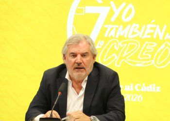 El presidente durante la presentación de la campaña / FOTO: Cádiz CF