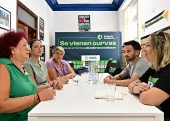Reunidos en la sede de Adelante Andalucía en Cádiz / FOTO: Eulogio García
