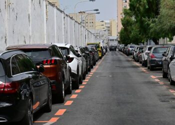 Zona naranja de verano a la altura del cementerio / FOTO: Eulogio García