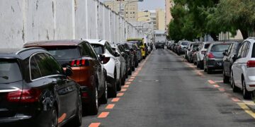 Zona naranja de verano a la altura del cementerio / FOTO: Eulogio García