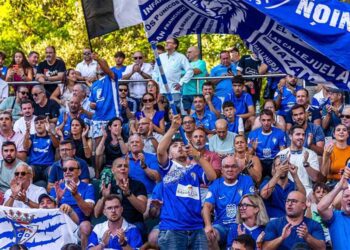 Afición azulina durante una reciente asamblea en el parque / FOTO: Ayto.