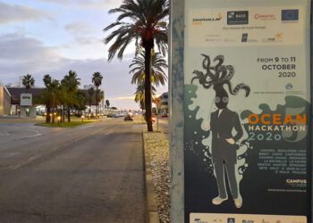 Cartel del Ocean Hackathon celebrado en 2020 en Cádiz / FOTO: Zona Franca