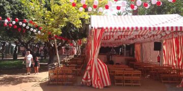 Casetas en el parque 'de los patos' años atrás / FOTO: DBC