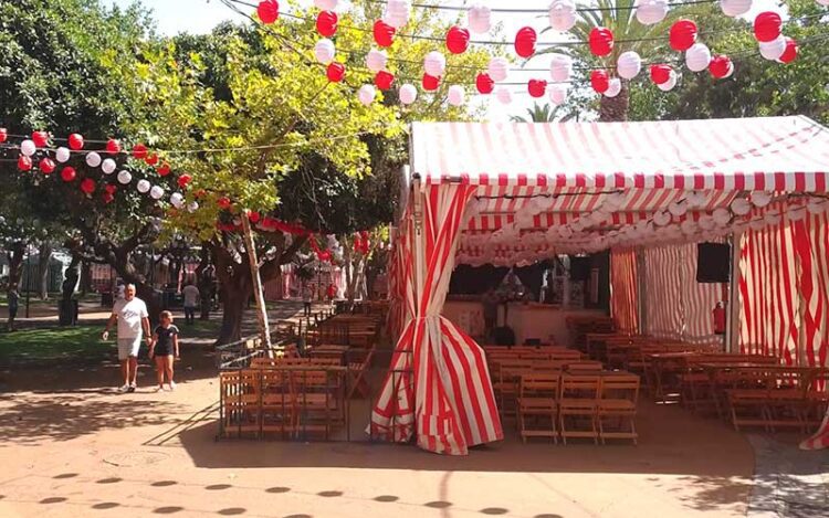 Casetas en el parque 'de los patos' años atrás / FOTO: DBC