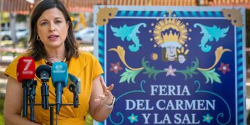 Presentando las novedades de la feria 2025 en el mismo parque / FOTO: Ayto.