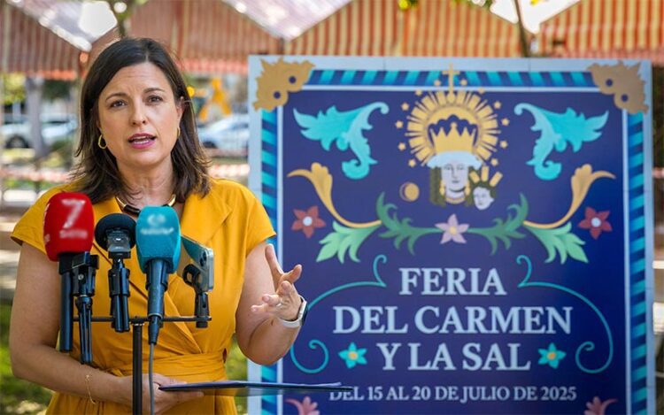 Presentando las novedades de la feria 2025 en el mismo parque / FOTO: Ayto.